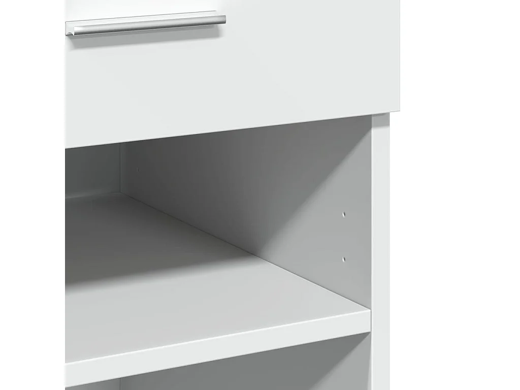 Credenza buffet cassettiera mobile contenitore organizer cucina soggiorno soggiorno 80 x 42,5 x 93 cm derivati ​​del legno bianco 02_0030520
