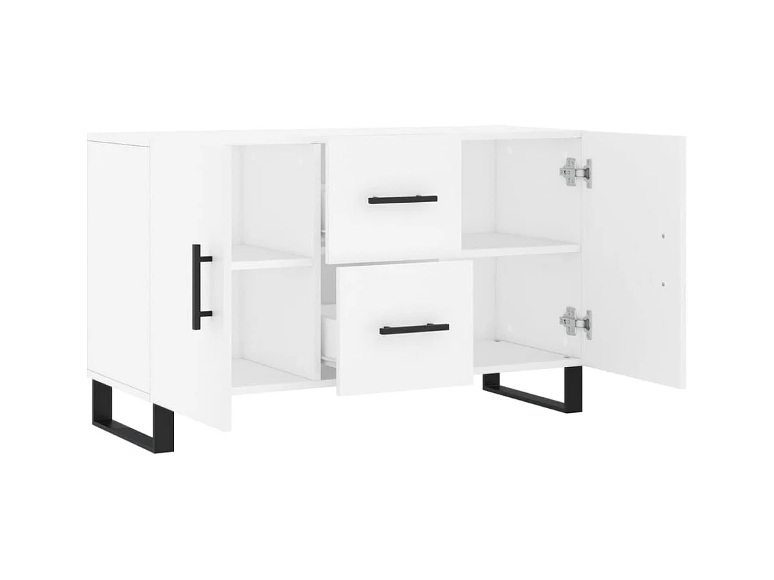 bahut commode armoire bois blanche 100 x 36 x 60 cm 02_0030163