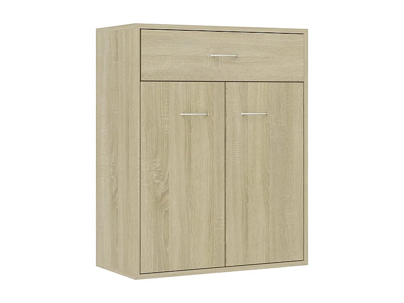 Aparador buffet cómoda armario unidad de almacenamiento organizador cocina salón salón Sonoma 60 x 30 x 75 cm madera contrachapada marrón 02_0031589