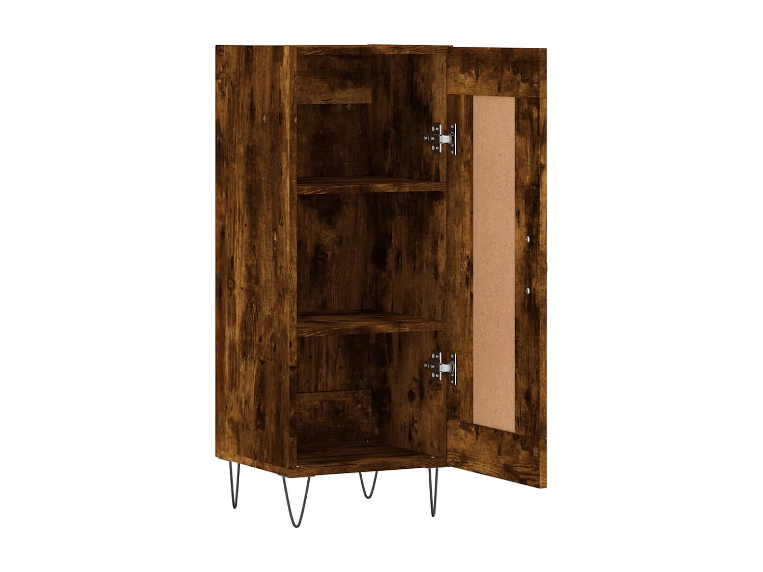 Buffet aparador cômoda armário unidade de armazenamento organizador cozinha sala de estar 34,5 x 34 x 90 cm madeira trabalhada marrom 02_0030886