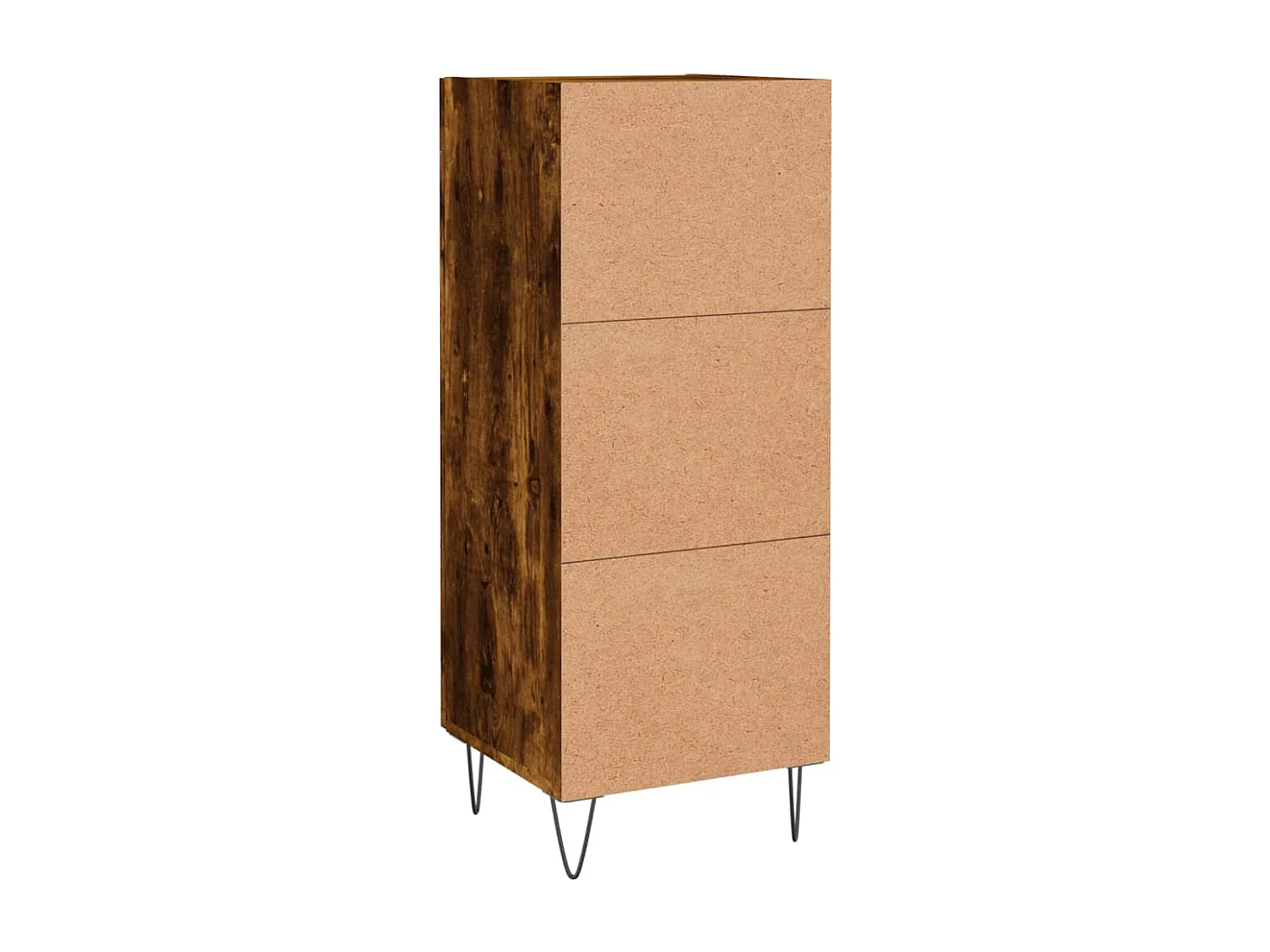 Buffet aparador cômoda armário unidade de armazenamento organizador cozinha sala de estar 34,5 x 34 x 90 cm madeira trabalhada marrom 02_0030886