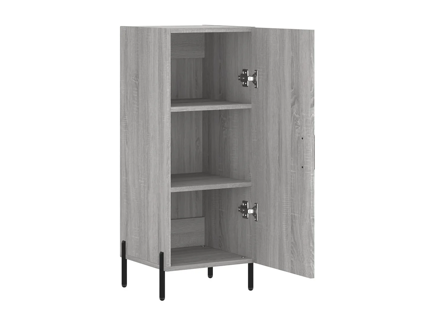 Aparador buffet cômoda armário organizador cozinha sala sala Sonoma 34,5 x 34 x 90 cm madeira trabalhada cinza 02_0036319