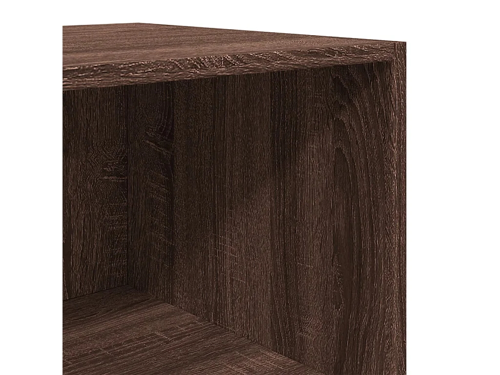 Aparador cómoda cómoda armario mueble organizador cocina salón salón alto 40 x 41 x 185 cm madera contrachapada marrón 02_0033714