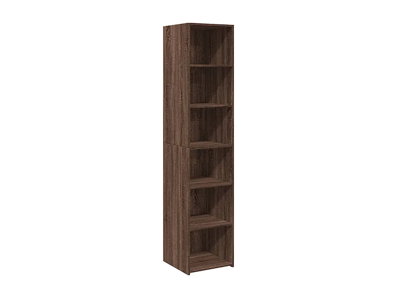 Aparador cómoda cómoda armario mueble organizador cocina salón salón alto 40 x 41 x 185 cm madera contrachapada marrón 02_0033714
