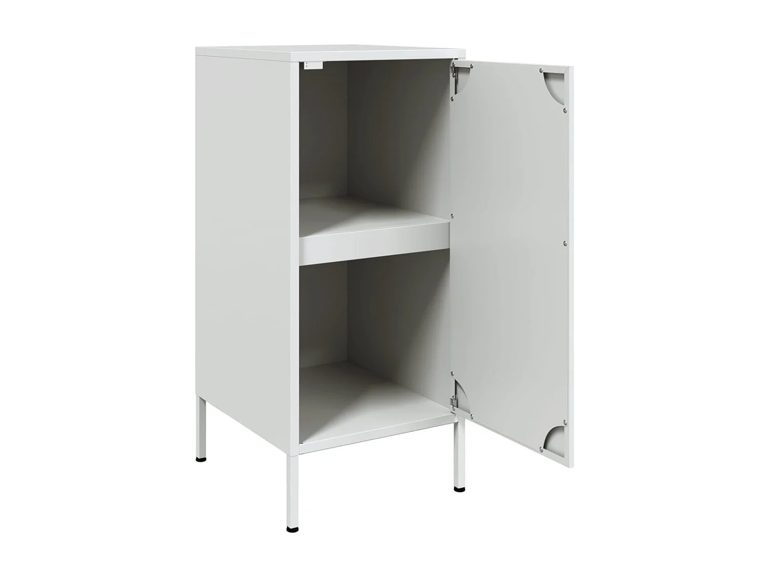 Aparador cômoda armário armário organizador cozinha sala sala 36 x 39 x 79 cm aço branco 02_0030290