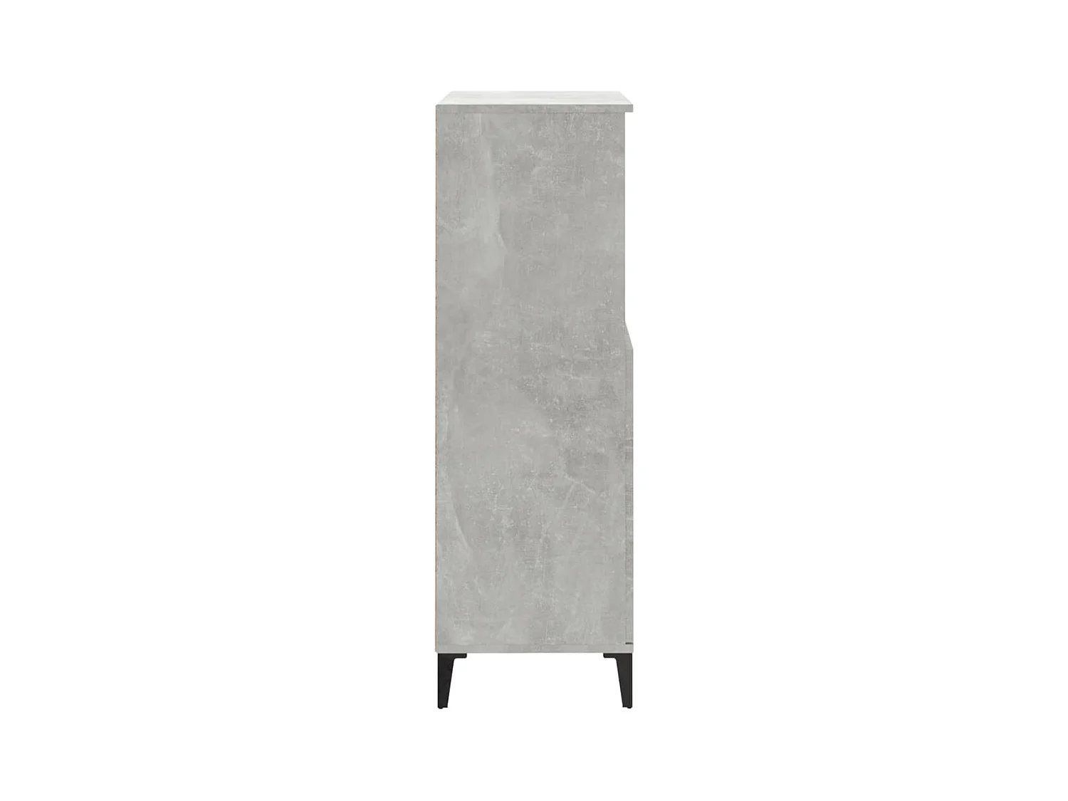 Aparador buffet cómoda armario mueble organizador cocina salón salón alto 60 x 36 x 110 cm madera contrachapada gris 02_0034455