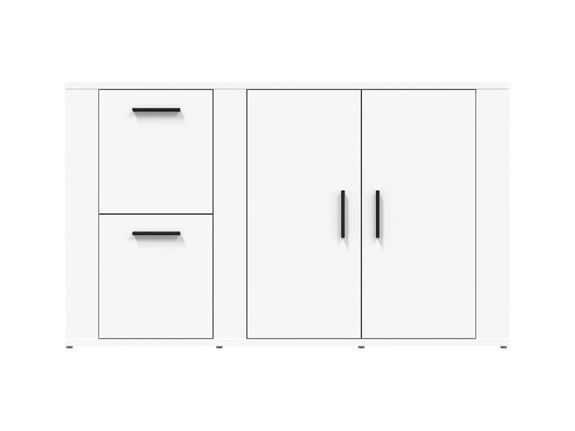 Credenza buffet cassettiera mobile contenitore organizer cucina soggiorno soggiorno 100 x 33 x 59,5 cm derivati ​​del legno bianco 02_0030152
