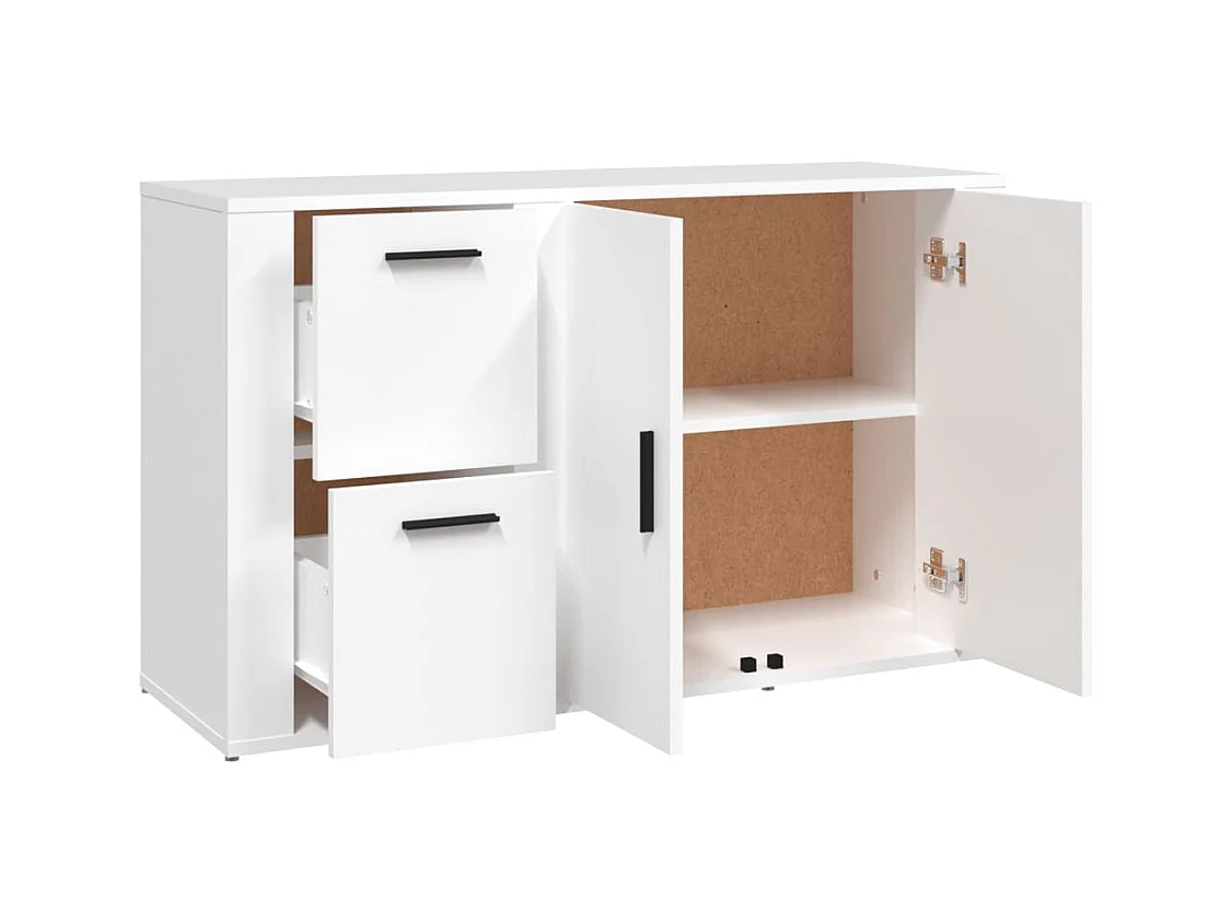 Credenza buffet cassettiera mobile contenitore organizer cucina soggiorno soggiorno 100 x 33 x 59,5 cm derivati ​​del legno bianco 02_0030152