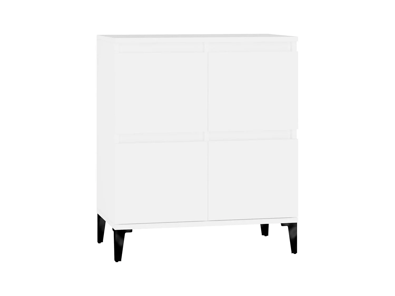 Credenza buffet cassettiera mobile contenitore organizer cucina soggiorno soggiorno 60 x 35 x 70 cm derivati ​​del legno bianco 02_0030367