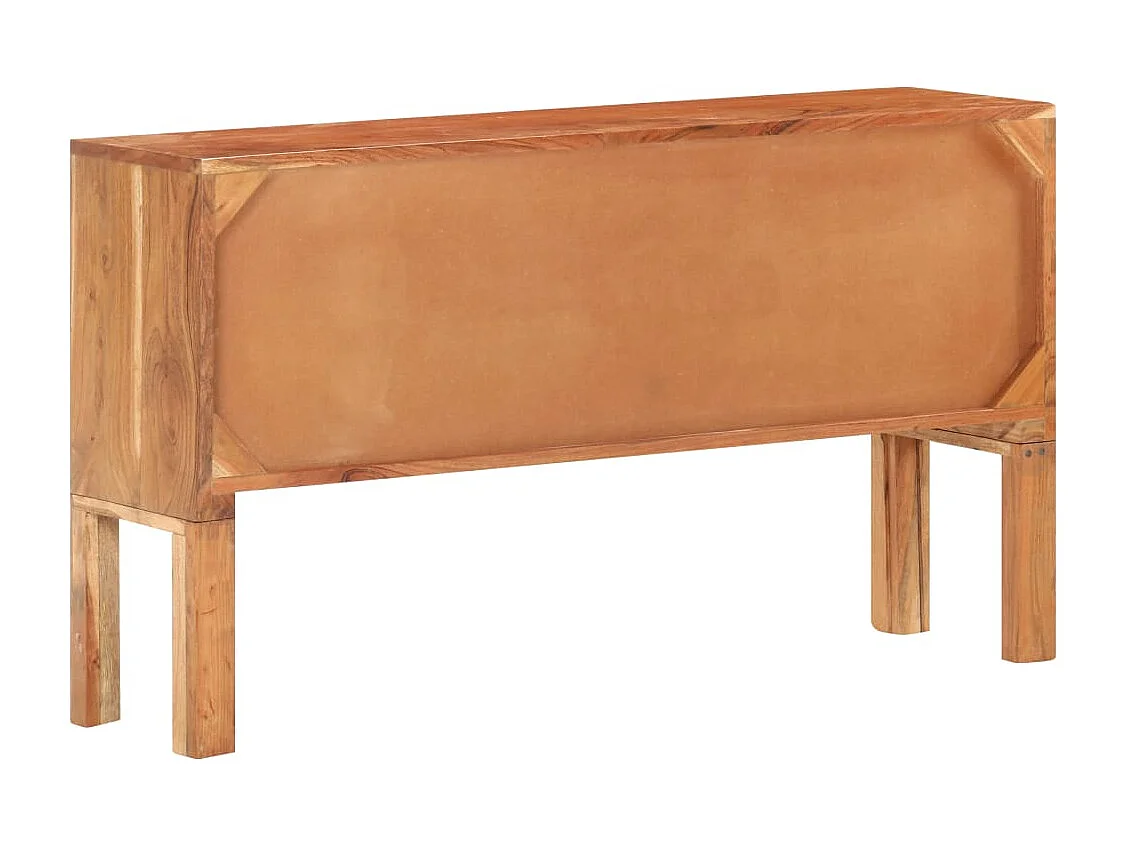 Aparador cómoda cómoda armario mueble organizador cocina salón salón 116 x 30 x 66 cm madera maciza de acacia marrón 02_0029528