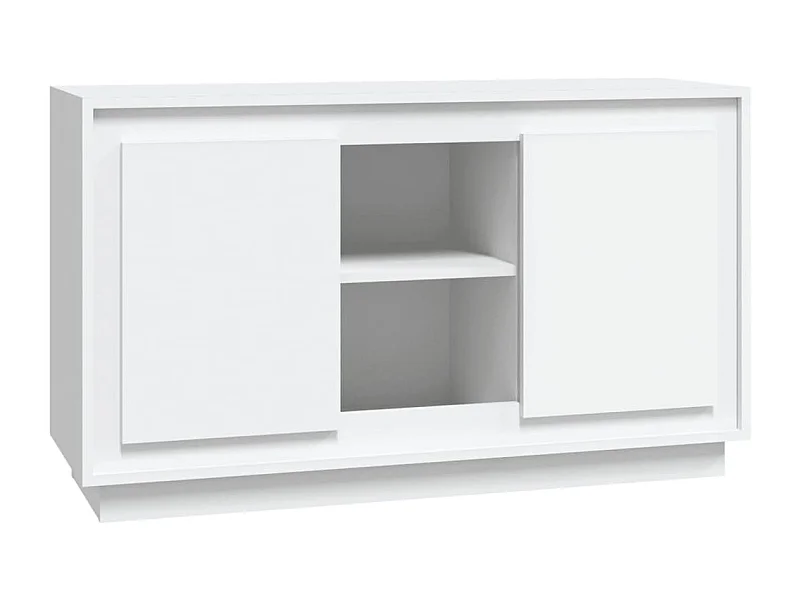 Credenza cassettiera cassettiera mobile contenitore organizer cucina soggiorno soggiorno 102 x 35 x 60 cm derivati ​​del legno bianco 02_0030175