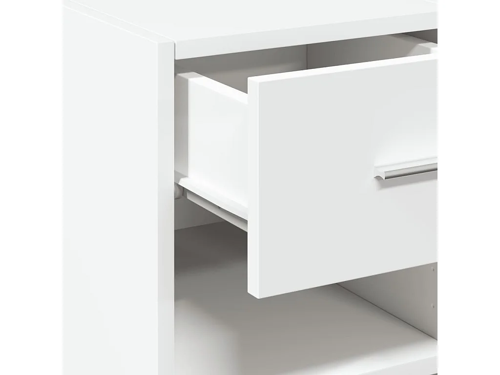 Credenza buffet cassettiera mobile contenitore organizer cucina soggiorno soggiorno 40 x 42,5 x 93 cm derivati ​​del legno bianco 02_0030310