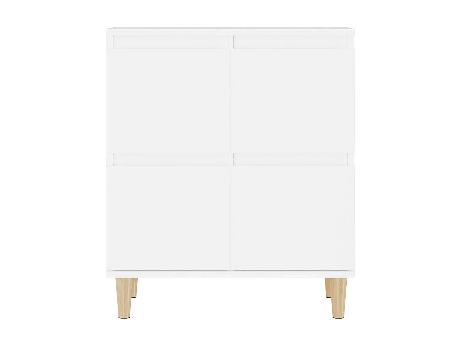 Credenza buffet cassettiera mobile contenitore organizer cucina soggiorno soggiorni 3 pz 60 x 35 x 70 cm legno composito bianco 02_0036992