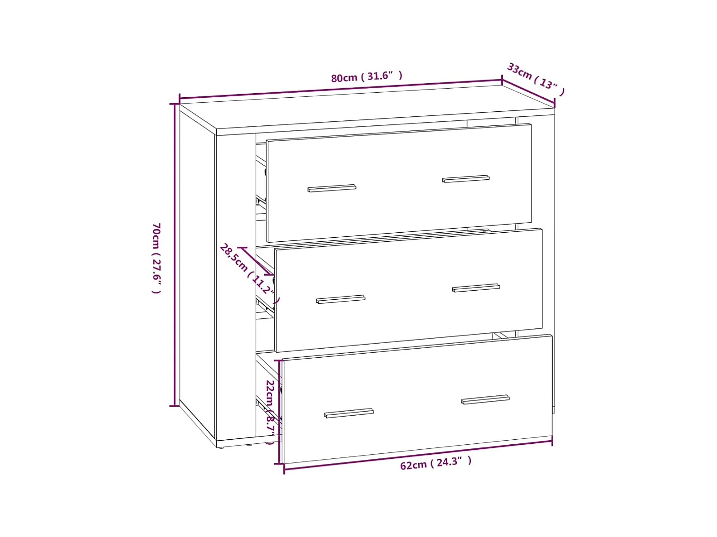 bahut commode armoire bois marron 80 x 33 x 70 cm 02_0031110