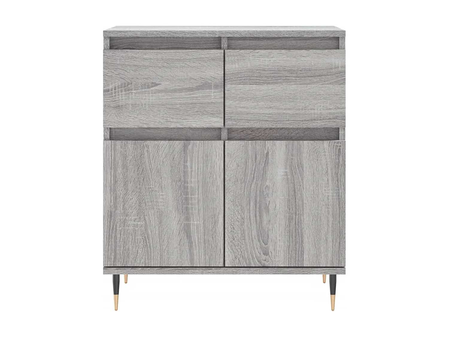 Aparador cómoda cómoda armario unidad de almacenamiento organizador cocina salón salón Sonoma 60 x 35 x 70 cm madera contrachapada gris 02_0036395
