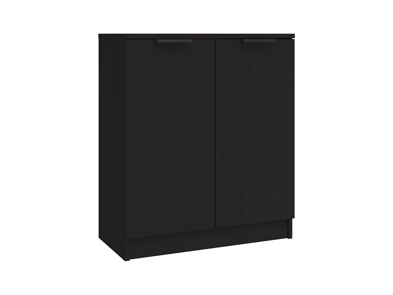 Credenza buffet cassettiera mobile contenitore organizer cucina soggiorno soggiorni 3 pz pannelli compositi nero 02_0037149