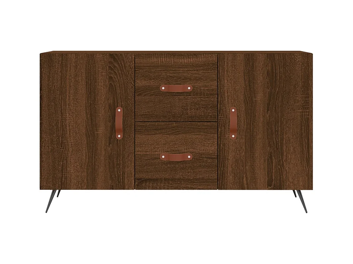 Aparador buffet cómoda armario unidad de almacenamiento organizador cocina salón salón 100 x 36 x 60 cm madera contrachapada marrón 02_0031154