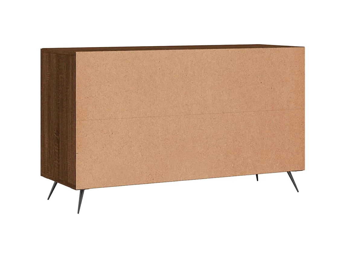 Aparador buffet cómoda armario unidad de almacenamiento organizador cocina salón salón 100 x 36 x 60 cm madera contrachapada marrón 02_0031154