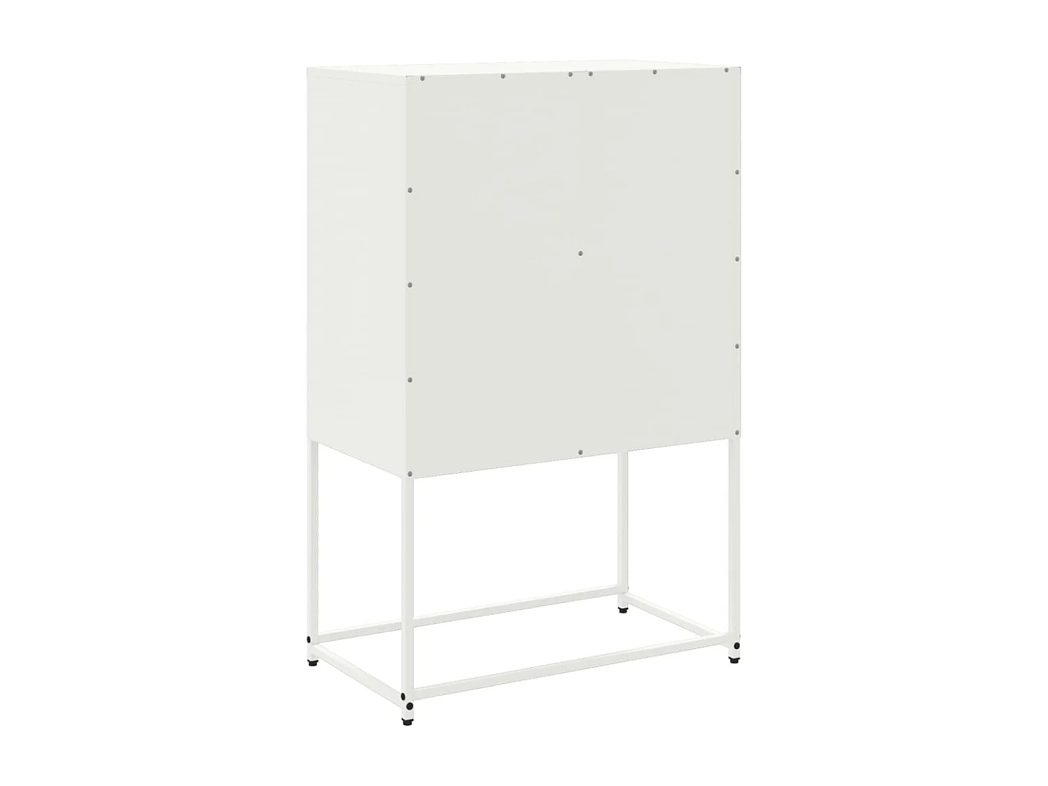 Aparador buffet cómoda mueble mueble de almacenaje organizador cocina salón salón 68,5 x 38,5 x 107 cm acero blanco 02_0030389