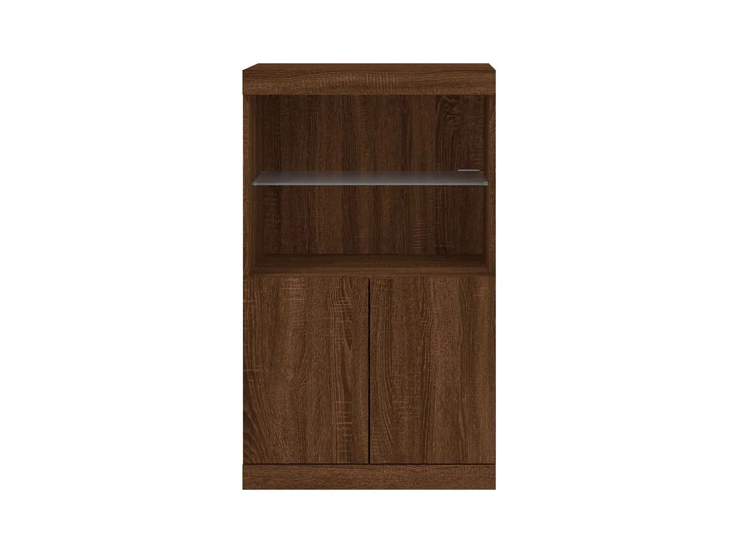 Aparador buffet cómoda armario mueble organizador cocina salón salón con luces LED 60,5 x 37 x 100 cm marrón 02_0029926