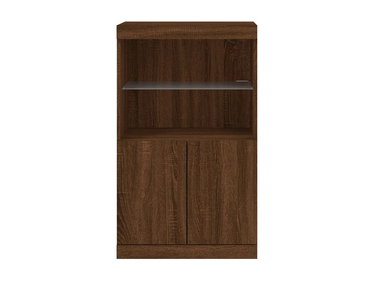 Credenza buffet cassettiera mobile contenitore organizer cucina soggiorno soggiorno con luci a LED 60,5 x 37 x 100 cm marrone 02_0029926