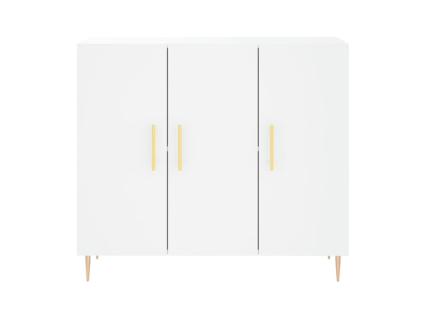 Credenza cassettiera cassettiera mobile contenitore organizer cucina soggiorno soggiorno 90 x 34 x 80 cm derivati ​​del legno bianco 02_0030532