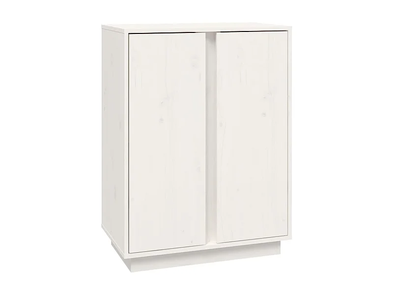 Aparador cómoda cómoda armario mueble organizador cocina salón salón 60 x 35 x 80 cm madera maciza de pino blanco 02_0030373