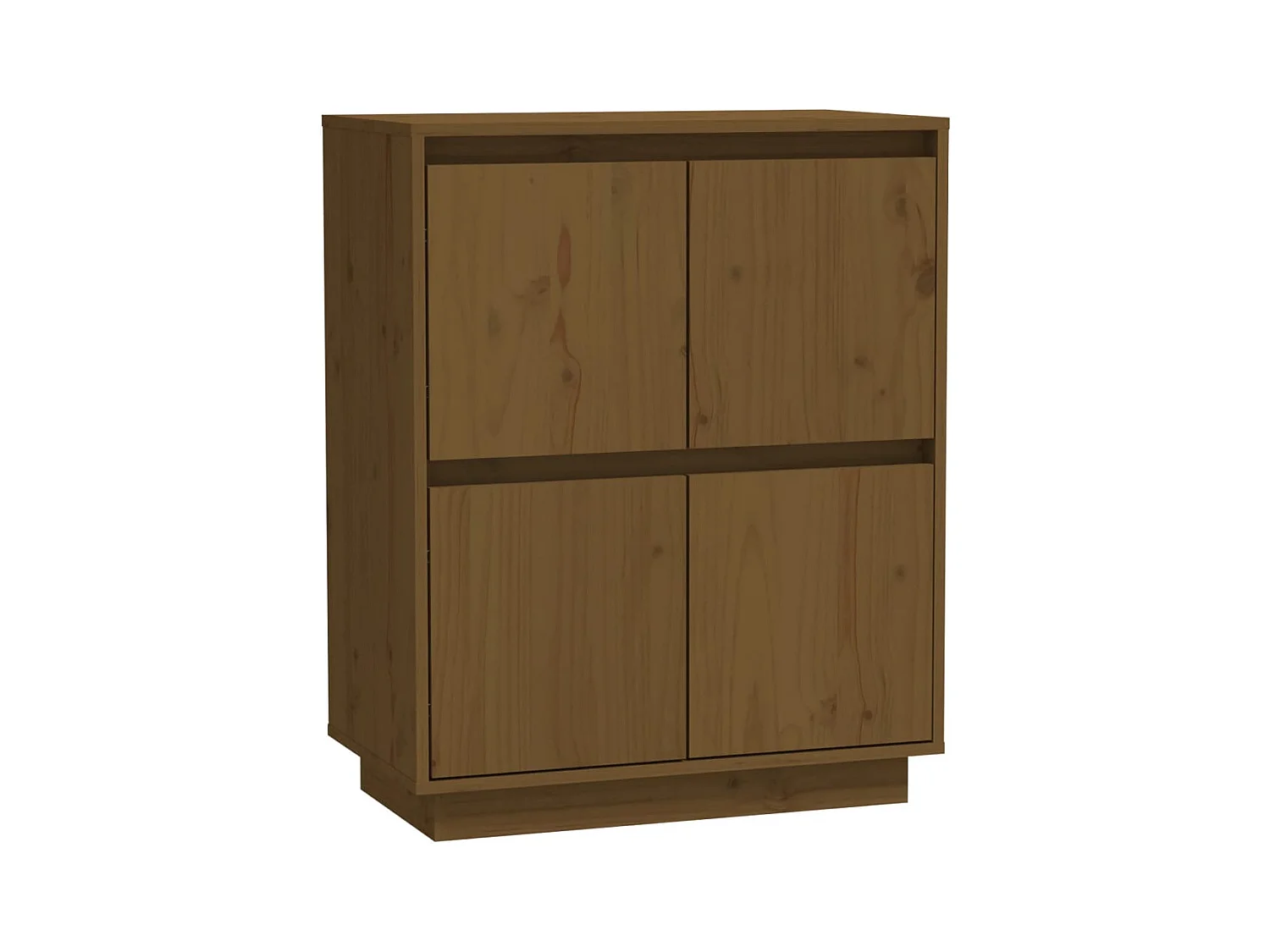 Credenza buffet cassettiera mobile contenitore organizer cucina soggiorno soggiorno 60 x 34 x 75 cm legno di pino massiccio marrone 02_0035750