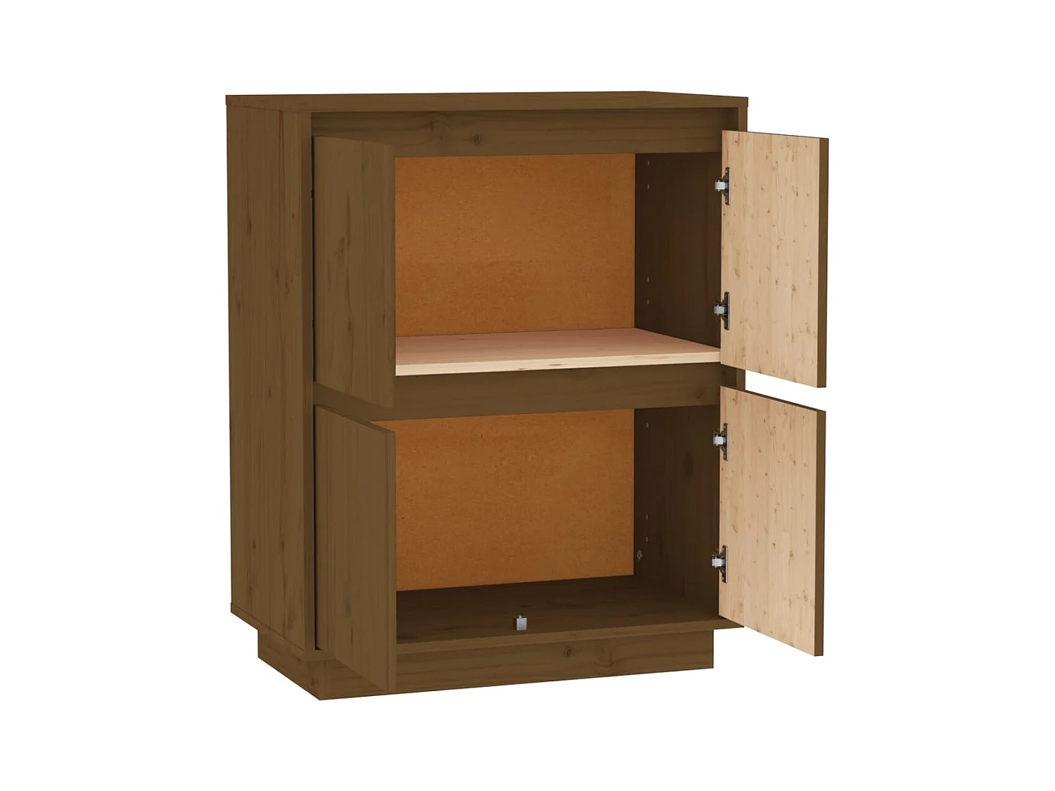 Credenza buffet cassettiera mobile contenitore organizer cucina soggiorno soggiorno 60 x 34 x 75 cm legno di pino massiccio marrone 02_0035750