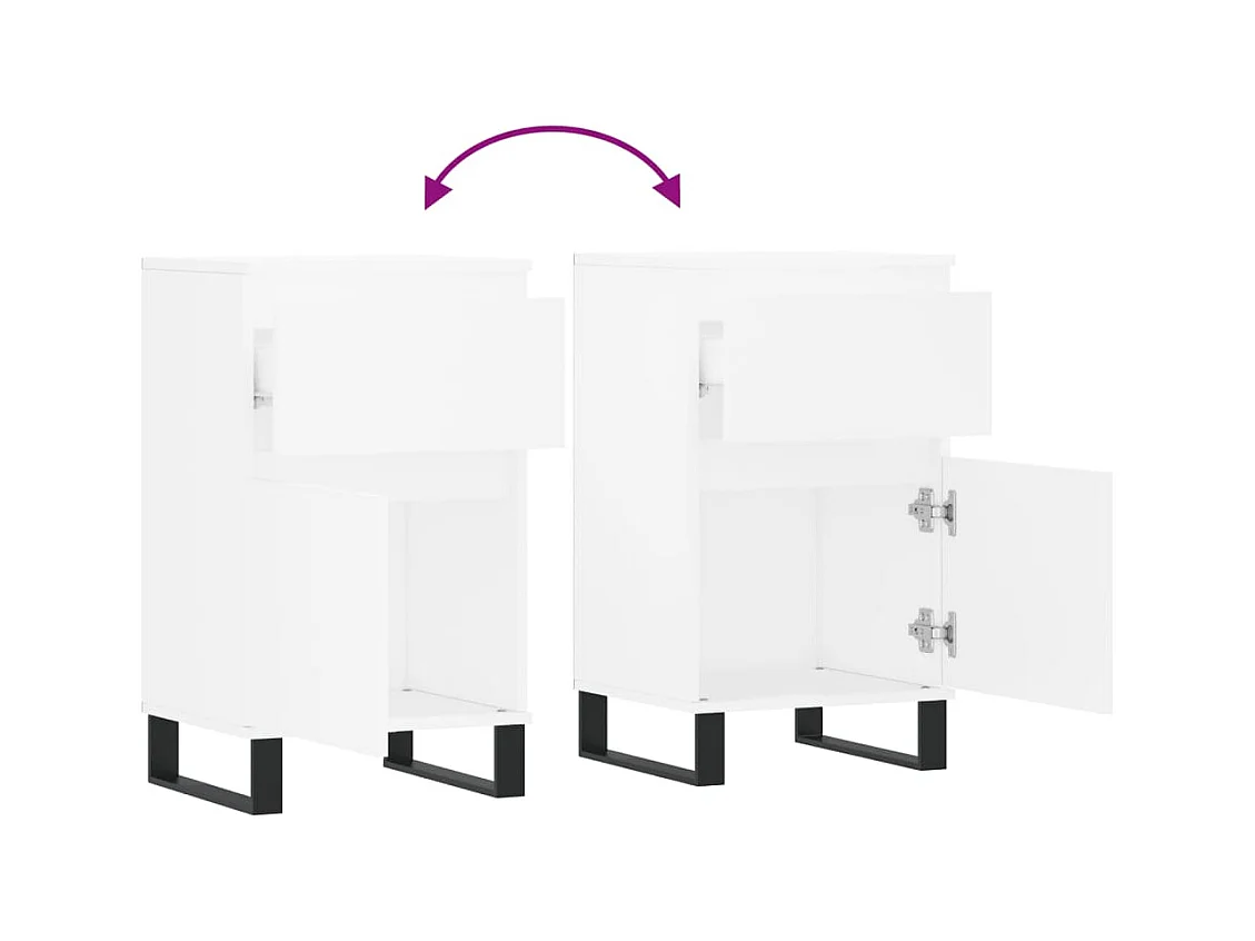 bahut commode armoire bois blanche 40 x 35 x 70 cm 02_0030305