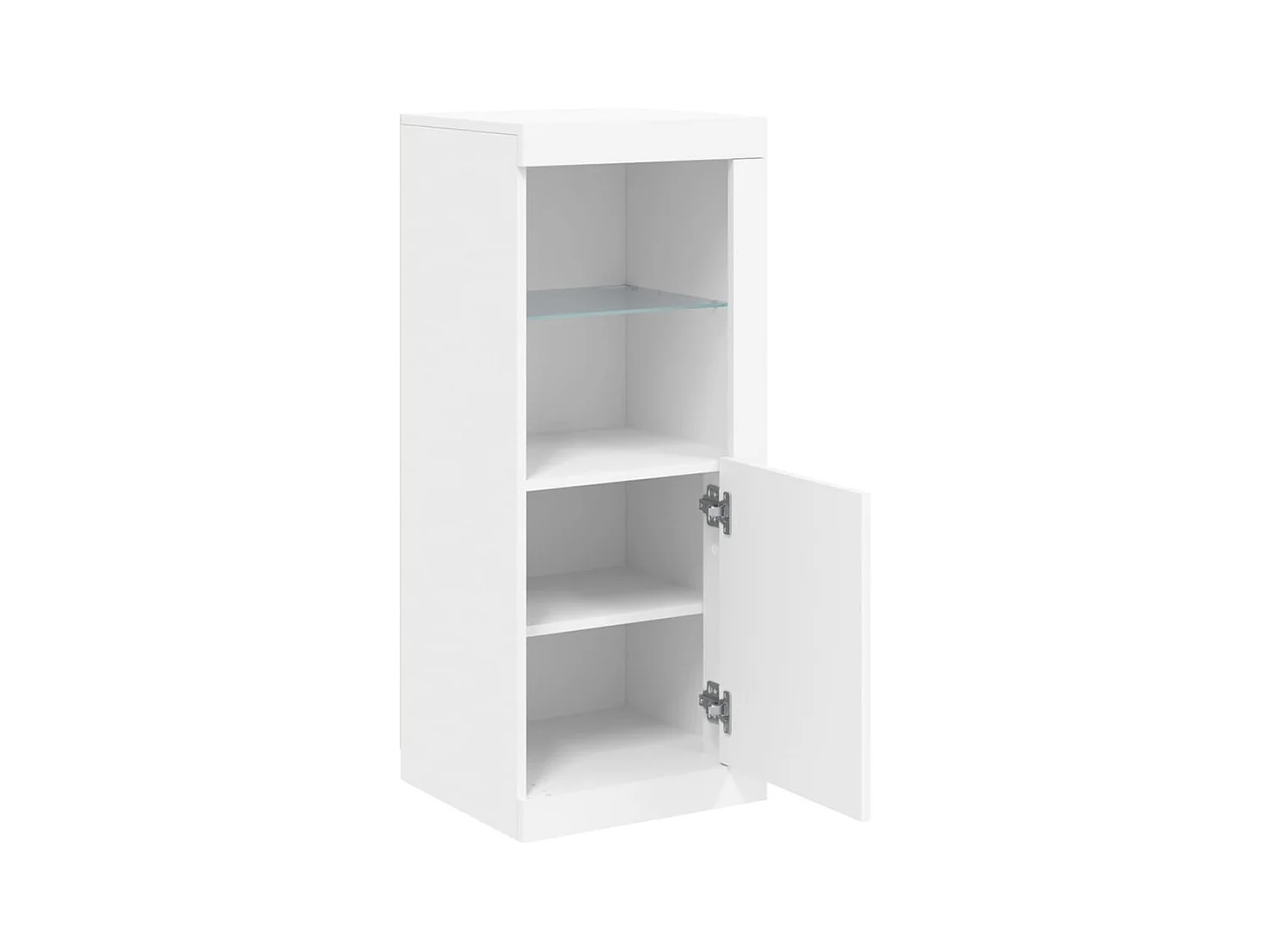 Credenza cassettiera cassettiera mobile contenitore organizer cucina soggiorno soggiorno con luci LED 41 x 37 x 100 cm bianco 02_0029849