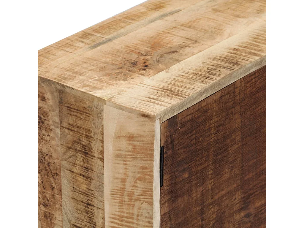 Aparador buffet cômoda armário organizador cozinha sala sala 118 x 30 x 62 cm madeira de mangueira maciça marrom 02_0029530