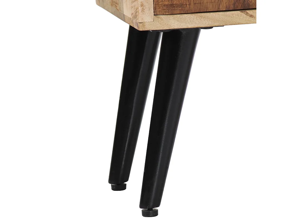 Aparador buffet cômoda armário organizador cozinha sala sala 118 x 30 x 62 cm madeira de mangueira maciça marrom 02_0029530