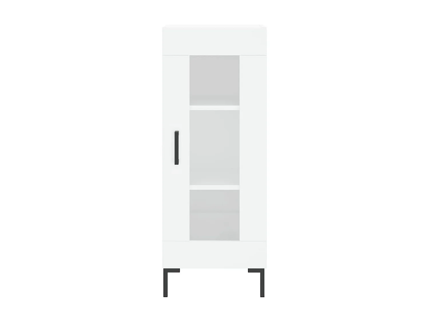 Credenza buffet cassettiera mobile contenitore organizer cucina soggiorno soggiorno 34,5 x 34 x 90 cm derivati ​​del legno bianco 02_0030241