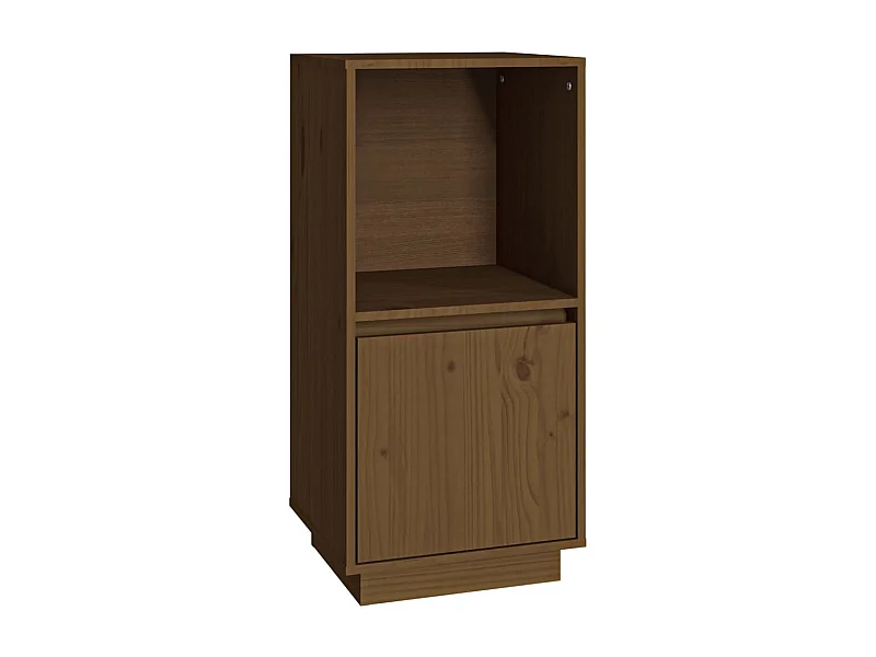 Aparador cômoda armário armário organizador cozinha sala sala 38 x 35 x 80 cm madeira maciça de pinho marrom 02_0035746