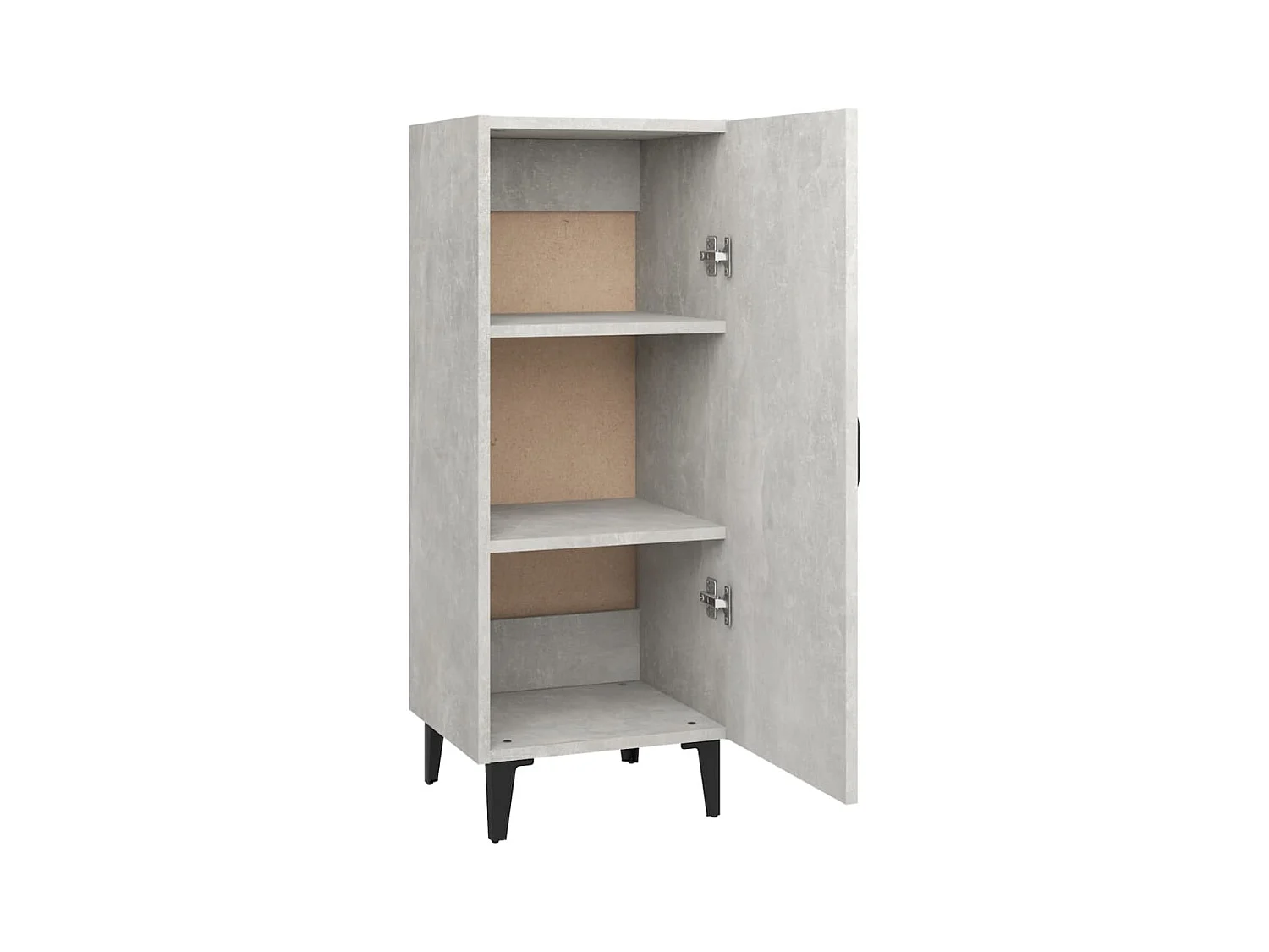 Credenza buffet cassettiera mobile contenitore organizer cucina soggiorno soggiorno 34,5 x 34 x 90 cm derivati ​​del legno grigio 02_0031894