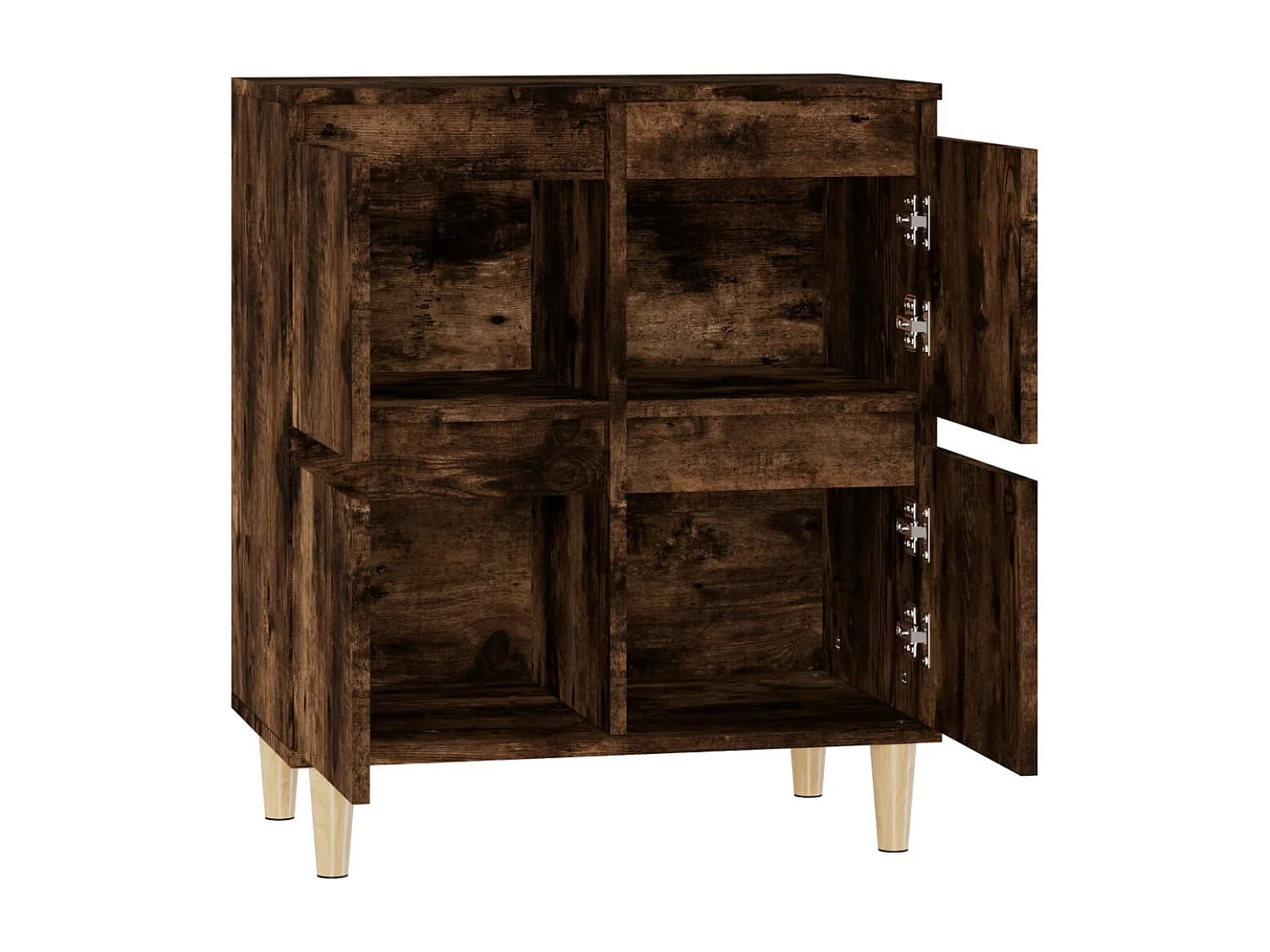 Credenza buffet cassettiera mobile contenitore organizer cucina soggiorno soggiorno 60 x 35 x 70 cm derivati ​​del legno marrone 02_0030976