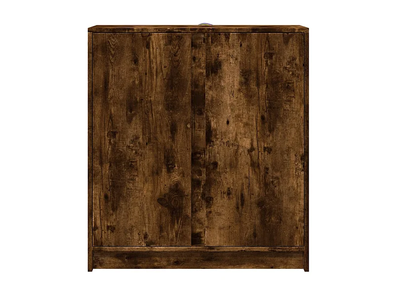 Aparador cómoda cómoda armario mueble organizador cocina salón salón con LED 77 x 34 x 85 cm madera contrachapada marrón 02_0029784