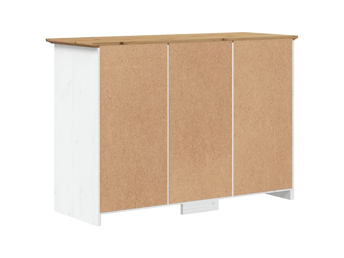 Aparador buffet cómoda mueble almacenaje organizador cocina salón salón BODO y 115,5 x 44 x 80 cm madera maciza de pino marrón 02_0030802