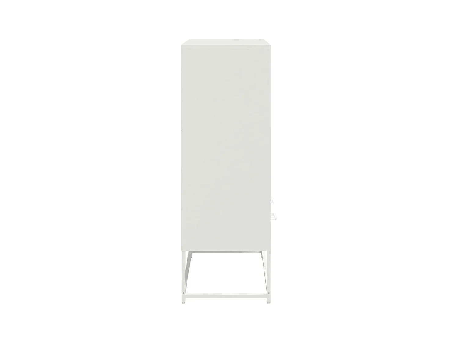 Aparador cómoda cómoda armario mueble organizador cocina salón salón alto 68 x 39 x 111,5 cm acero blanco 02_0032487