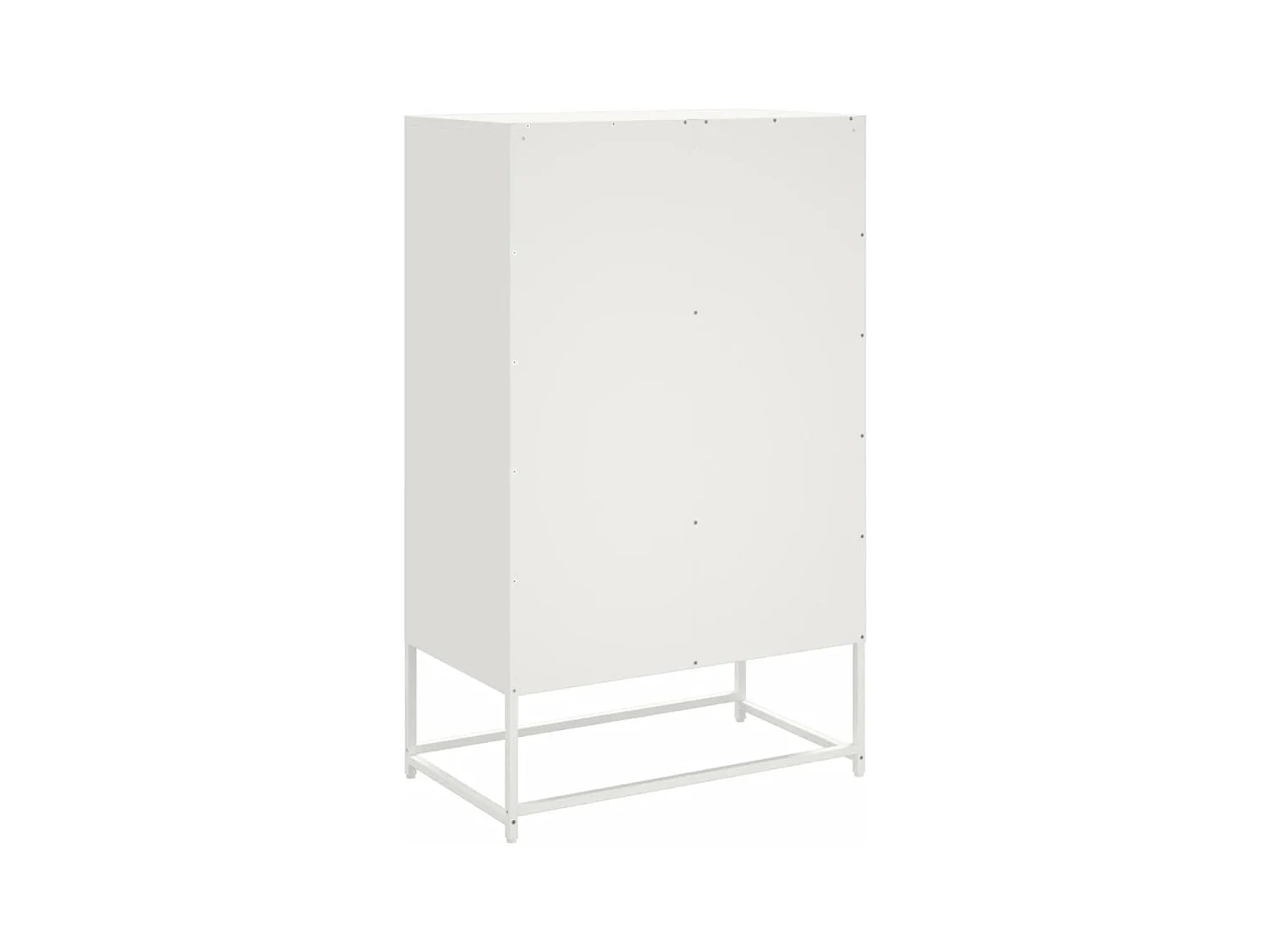Aparador cómoda cómoda armario mueble organizador cocina salón salón alto 68 x 39 x 111,5 cm acero blanco 02_0032487