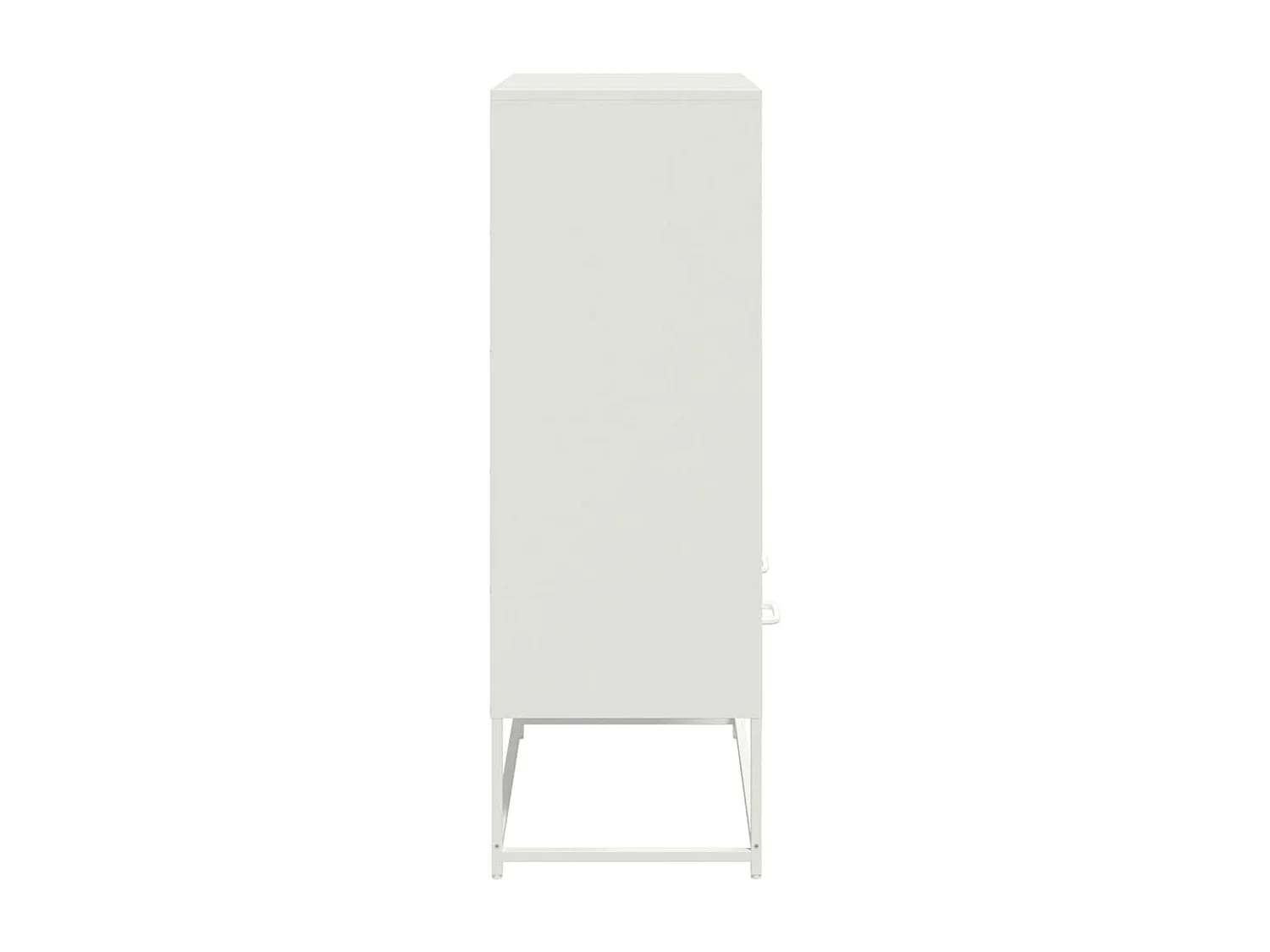 Aparador cómoda cómoda armario mueble organizador cocina salón salón alto 68 x 39 x 111,5 cm acero blanco 02_0032487