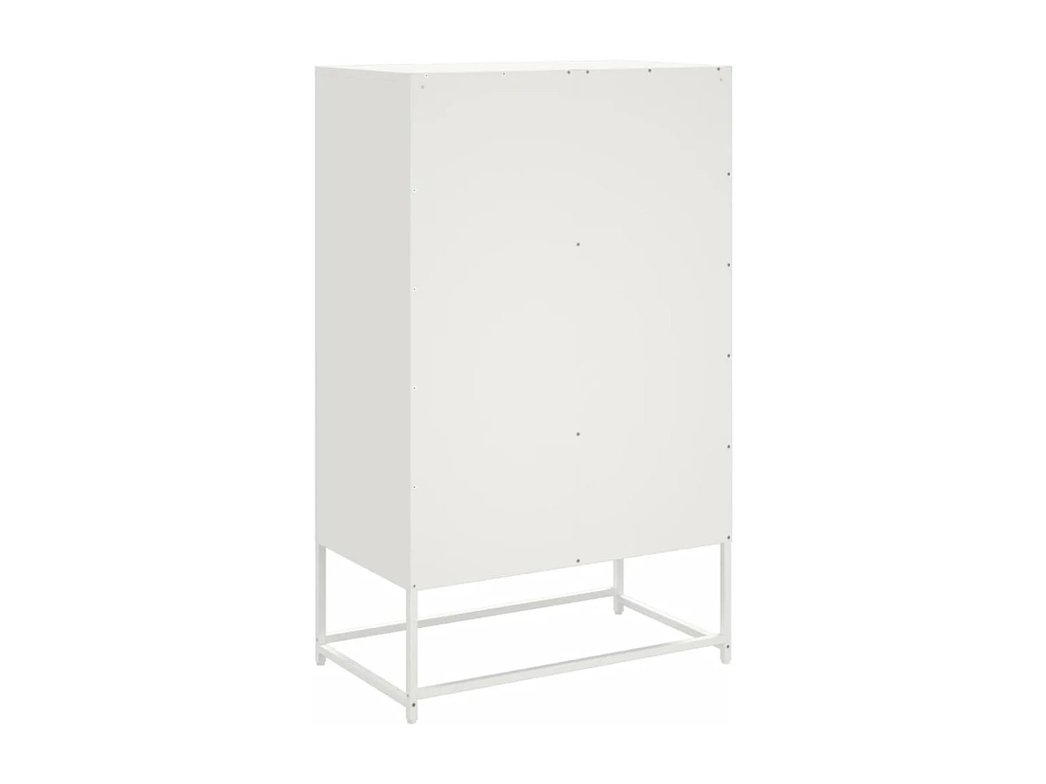Aparador cómoda cómoda armario mueble organizador cocina salón salón alto 68 x 39 x 111,5 cm acero blanco 02_0032487