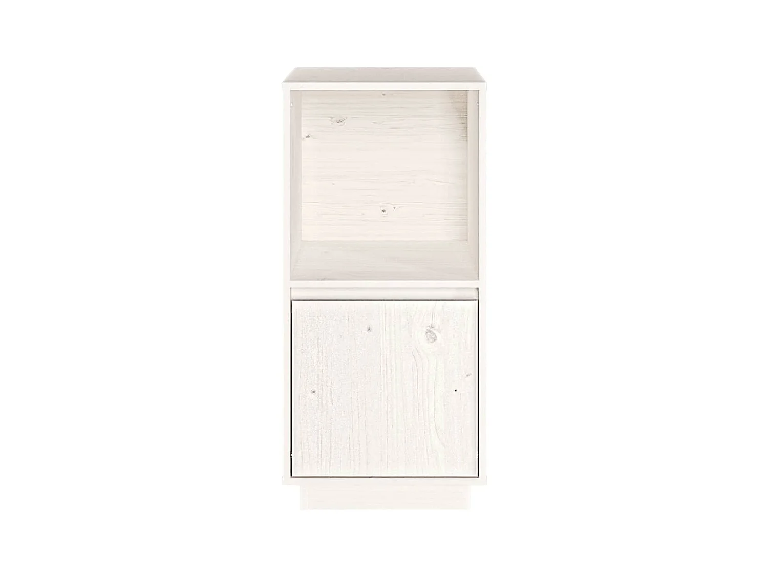 Aparador buffet cómoda armario unidad de almacenamiento organizador cocina salón salón 38 x 35 x 80 cm madera maciza de pino blanco 02_0030292
