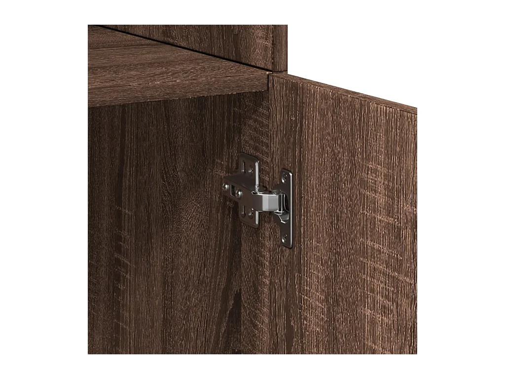 Credenza buffet cassettiera mobile contenitore organizer cucina soggiorno soggiorno alto 70 x 42,5 x 185 cm derivati ​​del legno marrone 02_0033926