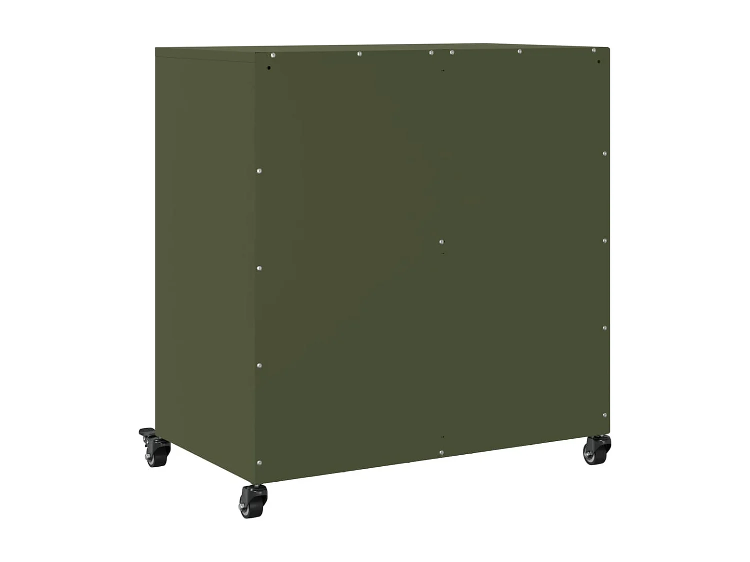 Aparador buffet cómoda armario mueble organizador cocina salón salón oliva 68,5 x 39 x 72 cm verde acero 02_0036588