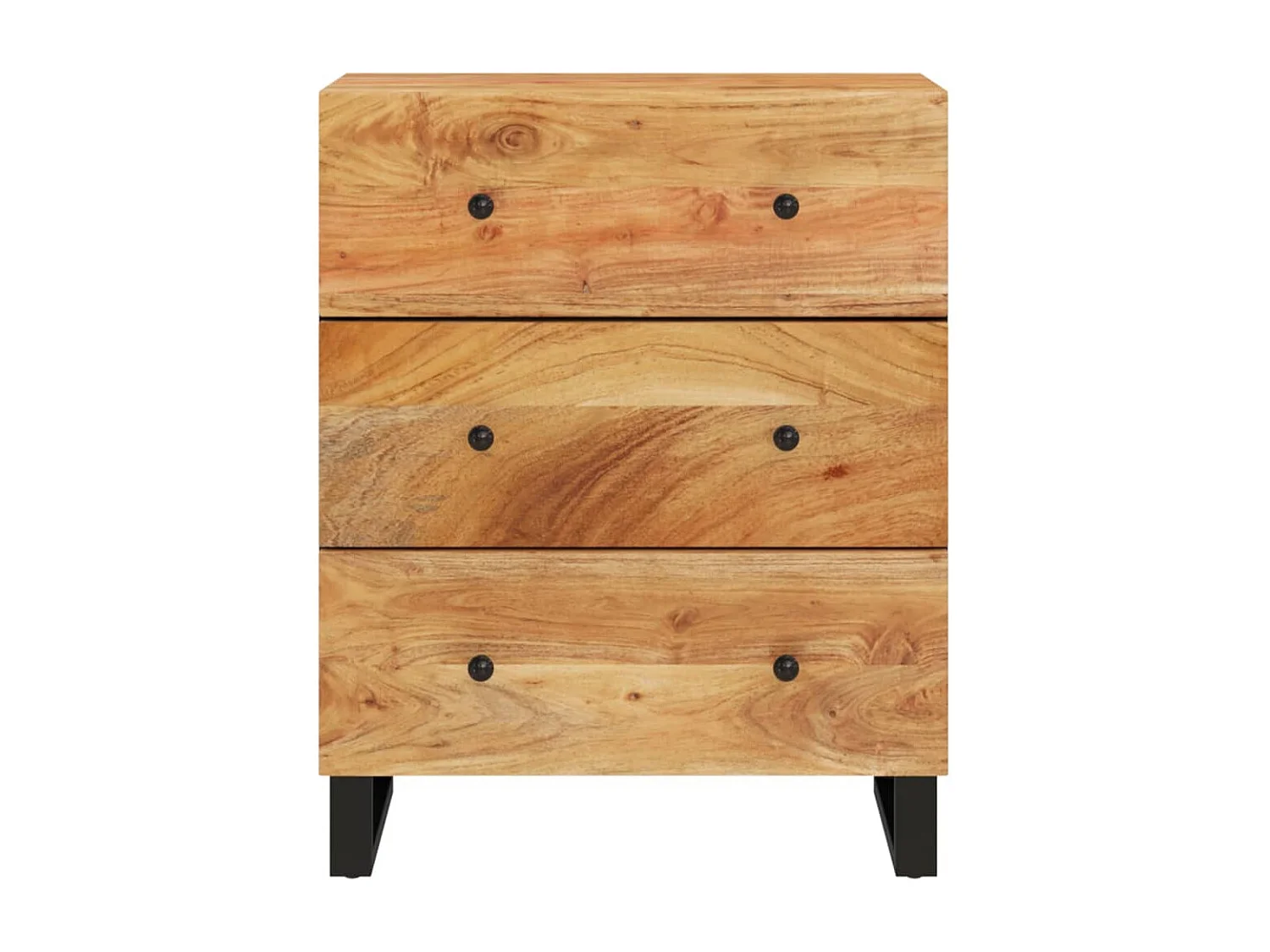 Aparador buffet cômoda armário organizador cozinha sala sala 60 x 33 x 75 cm madeira de acácia maciça marrom 02_0029610