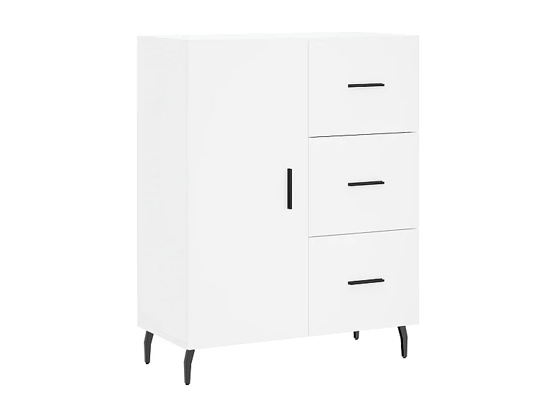 Credenza buffet cassettiera mobile contenitore organizer cucina soggiorno soggiorno 69,5 x 34 x 90 cm derivati ​​del legno bianco 02_0030477
