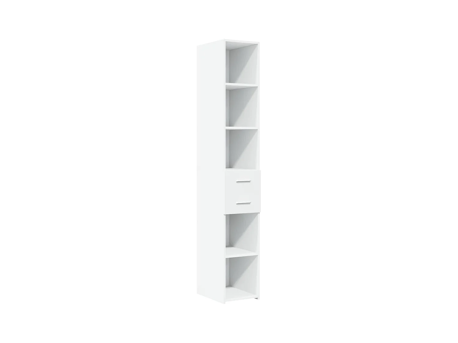Credenza cassettiera cassettiera mobile contenitore organizer cucina soggiorno soggiorno alto 30 x 42,5 x 185 cm derivati ​​del legno bianco 02_0032256
