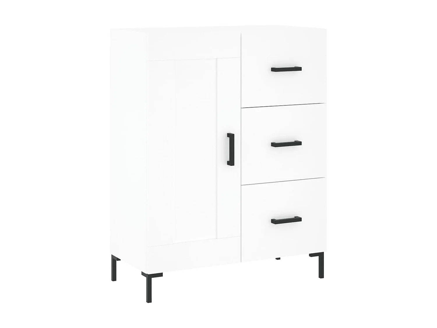bahut commode armoire bois blanche 69.5 x 34 x 180 cm 02_0032641